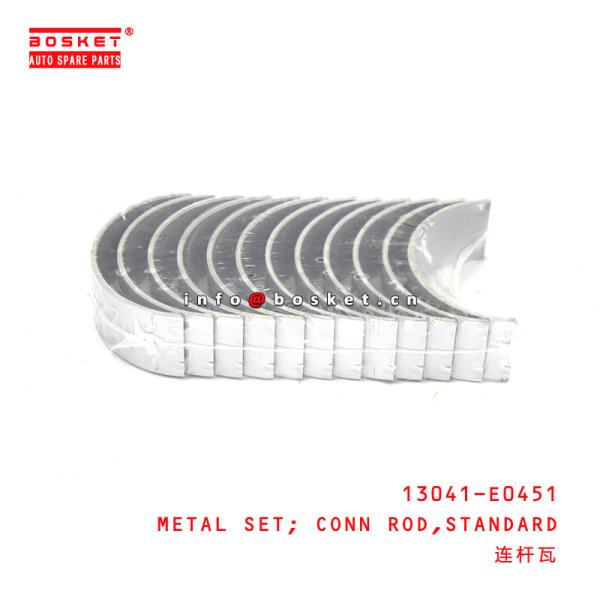 Quality 13041-E0451 Standard Connecting Rod Metal Set Suitable for ISUZU HINO500 J08E wholesale