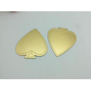 Embossed Foil Scalloped Heart Shaped Cake Boards Moisture Proof Anti - Curl