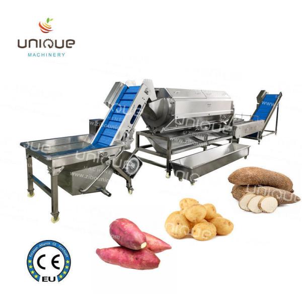 Quality Root Vegetables Potato Peel Off Machine with Brush Roller Polishing Professional wholesale