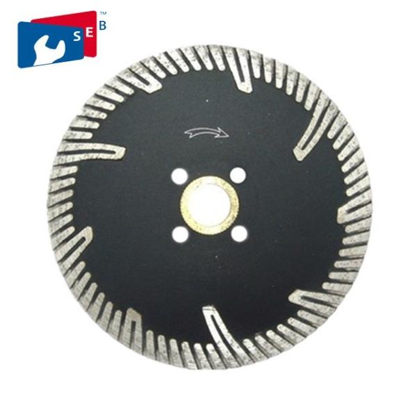 Turbo 10 Inch Circular Saw Blade Diamond Edge For Cutting Granite Asphalt