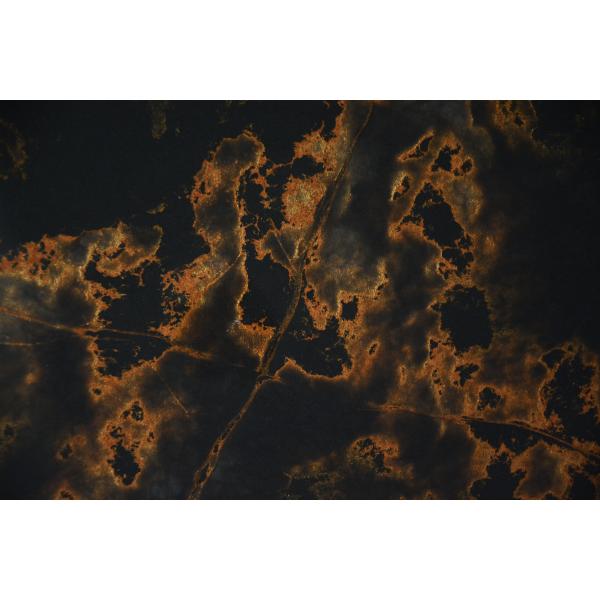 Quality Kitchen Coutertop Black Artificial Quartz Stone Slab With Golden Pattern wholesale