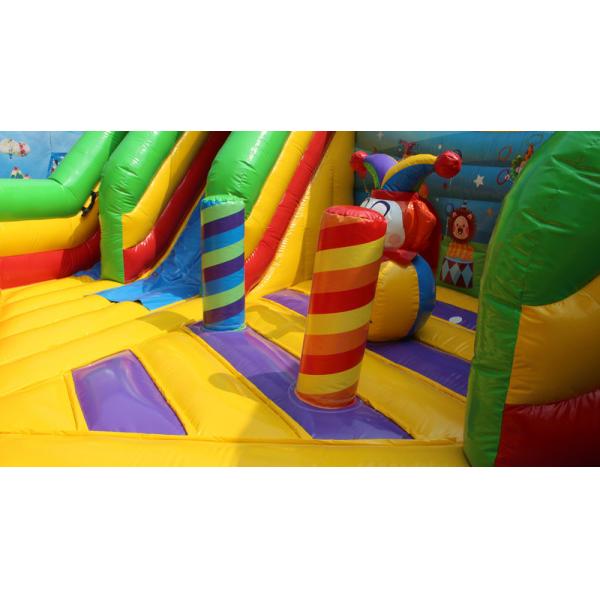 Inflatable Amusement Park For Kids Giant Activity / Commercial Bounce House Combos