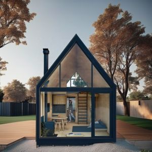 Fast-Installed Two-Storey Prefab Villa with A-Frame Design and Triangle