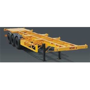 China 2 Axle Terminal Port Container Skeletal Chassis Truck Semi Trailer With Fuwa / BPW Axle on sale