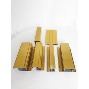 T3 Modern Extruded Aluminum Door Profile Anodizing Sectional