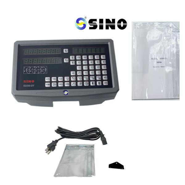 SINO SDS6-2V Magnetic Scale DRO Kit Linear Scale Encoder Two Axis DRO Test