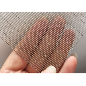 China Luxury Cladding Glass Laminated Wire Mesh Stretched 2.5m Stainless Steel on sale