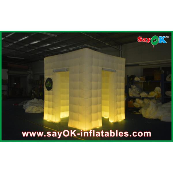 Photo Booth Decorations Cube Inflatable Wedding Photo Booth Curtains Print For Business