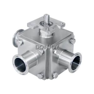 T / L type Manual Sanitary Ball Valve with plastic handle