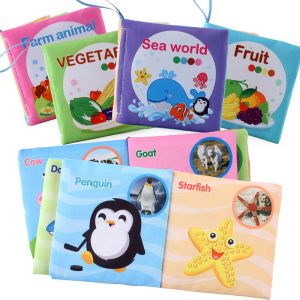 Montessori Toys Newborn Sensory Books Basic Life Skills Activity Books For 18
