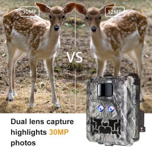 Hunting camera KW591 no-glow dual sensors 1080P waterproof IP67 0.4s trigger speed up to 512GB storage Hunting Camera