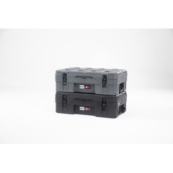 Camping Carry Car Roof Box 66L Capacity LLDPE Material Customized