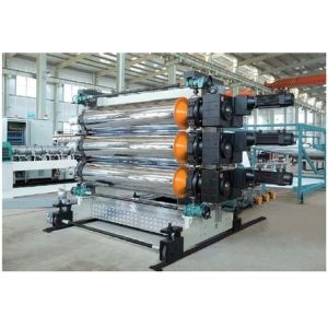 Automatic Plastic Sheet Extrusion Line , Single Screw Extrusion Machine