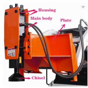 Hydraulic Hammer Post Driver Bit 20CrMo Hydraulic Breaker Bit