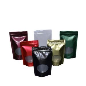 China Cheap Customized design Plastic packaging coffee k bags with WIndow on sale
