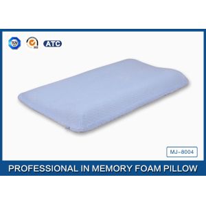 Cheap Contoured Memory Foam Baby Pillow With Cotton Cover , Curved Memory Foam Pillow for sale