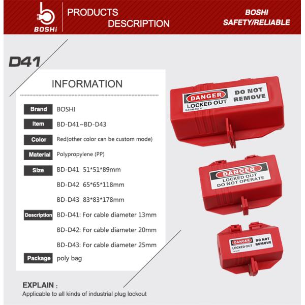 Double Open Electrical Lockout Devices With Rugged Polypropylene Material