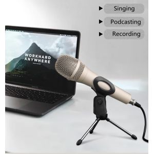 Large Diaphragm Studio Condenser Microphone For Live Speech 20mm*166mm