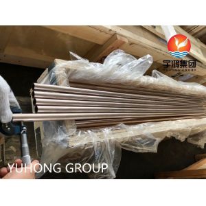 ASTM B111 C70600 Nickel Copper Alloy Seamless Tube For Condenser
