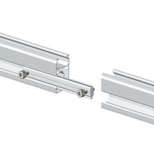 Uncoated Silvery Solar Panel Mounting Hardware Aluminum Ground Solar Mounting