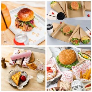 Kit 7 Sandwich Burger Greaseproof 35gr Pelleaglio Paper White Deli Wrap Papel