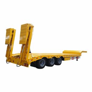 Custom 70-200 Tons Capacity Lowbed Semi Trailer with 2550mm Width and 4000mm
