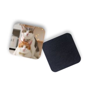 8 X 8cm Square Shape Red Fox Custom Printed Coasters