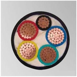 Four And Half Core PVC Insulated Cables For Under Normal / Salty Water