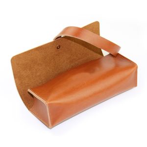 Soft pu leather sewing eyewear glasses sunglasses case
