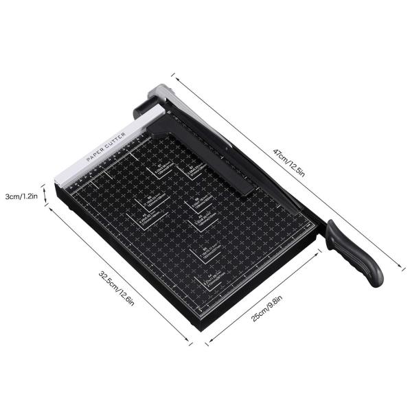 ZEQUAN A4 Guillotine Paper Cutter Mini Manual Paper Trimmer for Office Paper Trimming