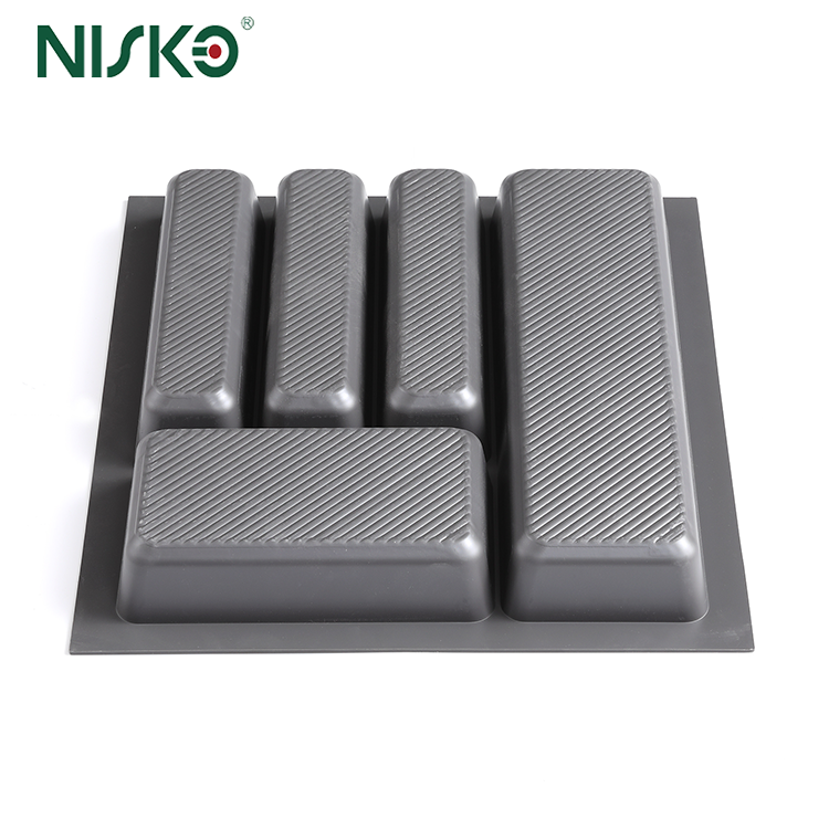 Modular 6 Compartment Cutlery Tray Flatware Storage Drawer Organizer For