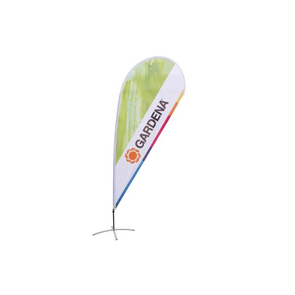Quality Double Side Printing Gardena Teardrop Advertising Flags with Custom Logo wholesale