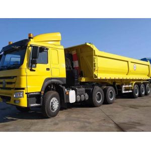 137500 to 26000*2500to2550 Height Rear Dump Trailer Customization 3 Axle 60tons