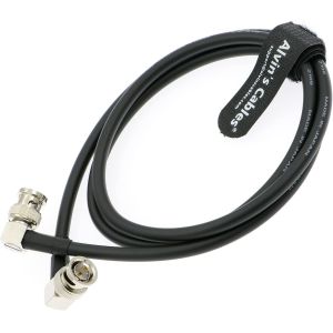 12G BNC Coaxial Cable HD SDI BNC Male To Male L Shaped For 4K Video Camera 1M
