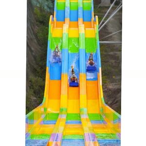 Multi-Lane Mat Racer Water Slide for Water Park
