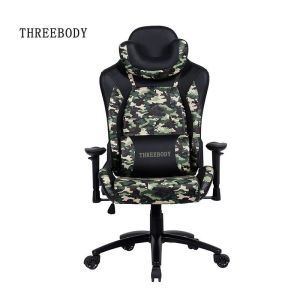 Racing Gaming High Back Gaming Chair With Adjustable Neckrest And Lumbar Support