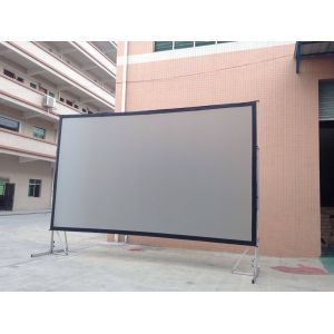 220" Rear And Front Fast Fold Projection Screen With Drape Kits , Outdoor