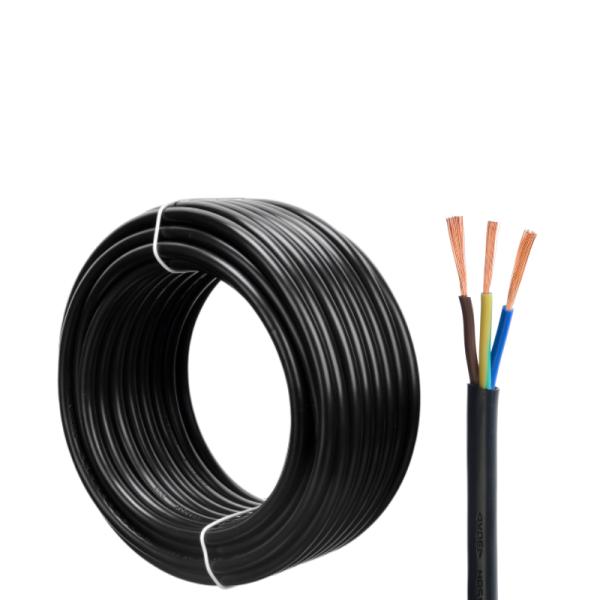 Conductor Material Copper 3 Core Power Cable H05vv f 3x1 5 Mm2 Flexible Copper Electric Wire RVV Cable for House Building Wire
