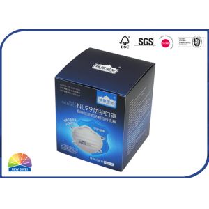 China Protective Mask OEM ODM Folding Carton Box Sedex SGS Approved Long Life on sale