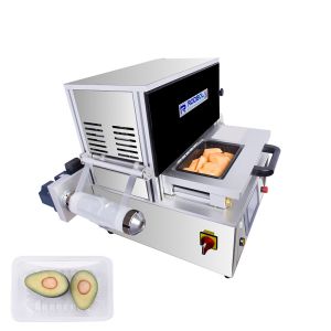 Plastic Tray Modified Atmosphere Packaging Machine For Fruit Vegetable
