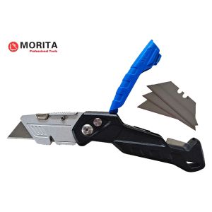 Folding LockBack Utility Knife Al Alloy & ABS & TPR 100*18mm Professional Lock