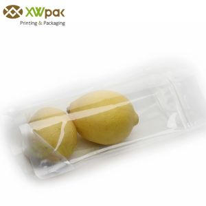 Clear Plastic Storage Packing Bags Stand Up Custom Printed Resealable k