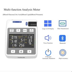 Reflectance Photometer Uric Acid Cholesterol And Glucose Meter Kit 365g