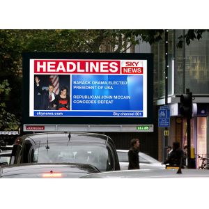 Die-Cast Aluminum Nova Control System Outdoor Full Color LED Display P6 HD Fixed