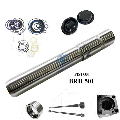 Quality BRH501 Piston For Excavator Demolition Montabert BRH625 BRH750 Hydraulic Rock Breaker Hammer Cylinder Front Head Parts wholesale