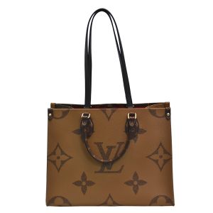 Reverse Canvas Designer Monogram Bag OnTheGo MM Louis Vuitton Shopping Bag