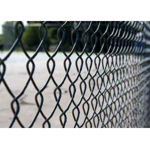 Q235 Steel Chain Wire Fence With Hot Dipped Glavanized , Powder Coated