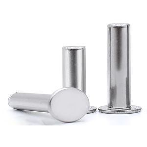12.9 Carbon Steel Metal Rivet Zinc Plated Flat Head Semi Tubular Rivet DIN7338