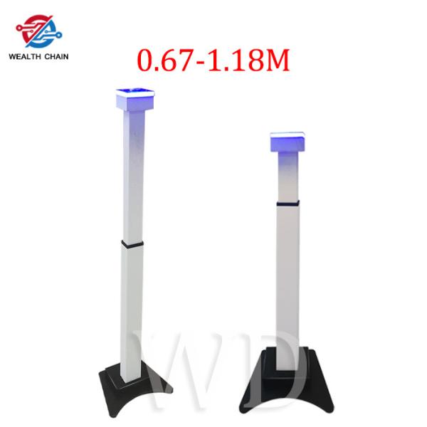 Quality Adjustable Height 114cm Face Recognition Temperature Kiosk Aluminum Alloy wholesale