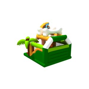 0.55mm PVC Tarpaulin Stone Age Inflatable Bouncer With Slide Combo Inflatable